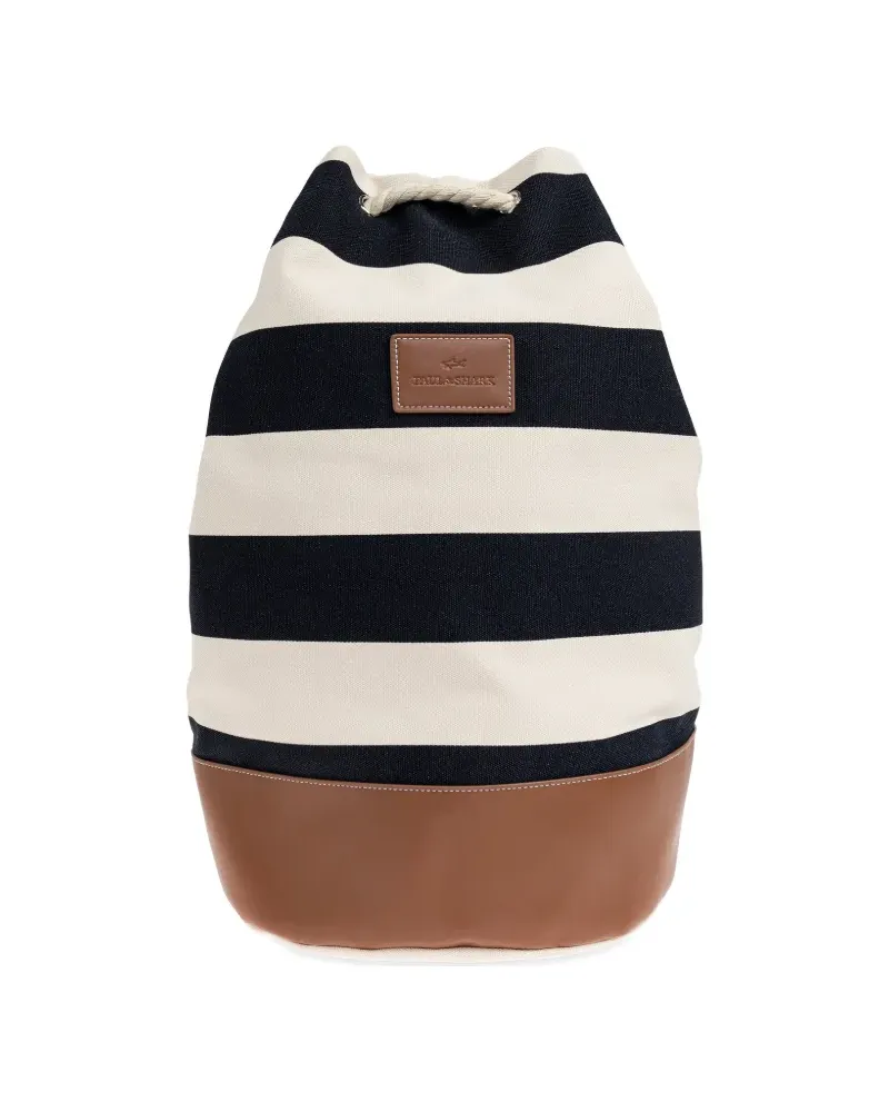 Paul & Shark Gestreifter Rucksack - Blau Blau