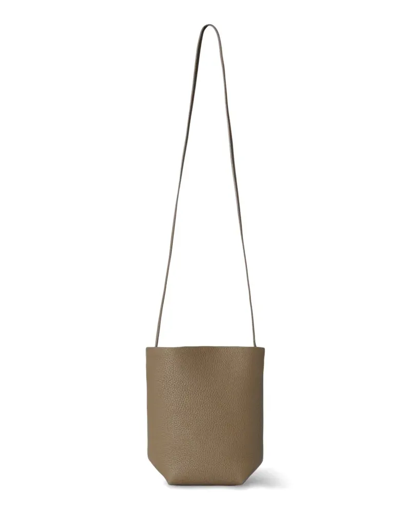 The Row N/S Park grained leather cross body bag - Nude Nude