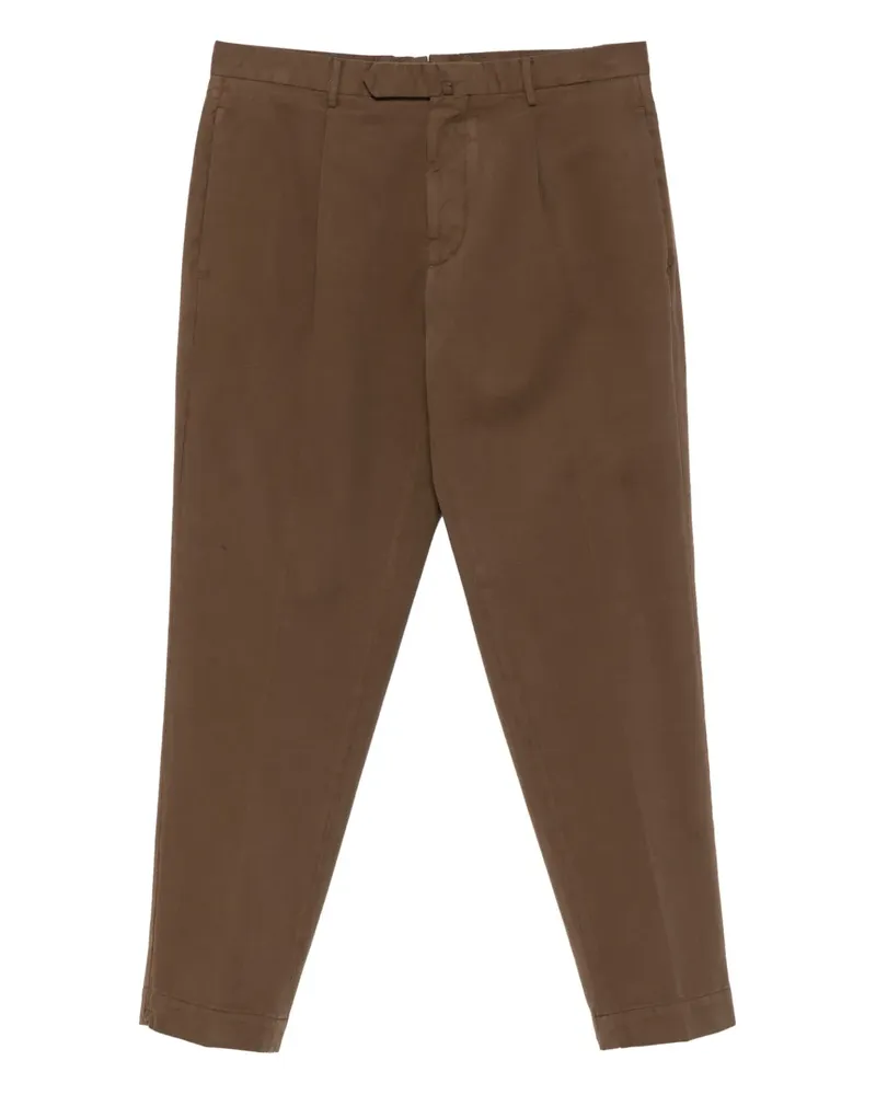 Dell'oglio Plissierte Hose - Braun Braun