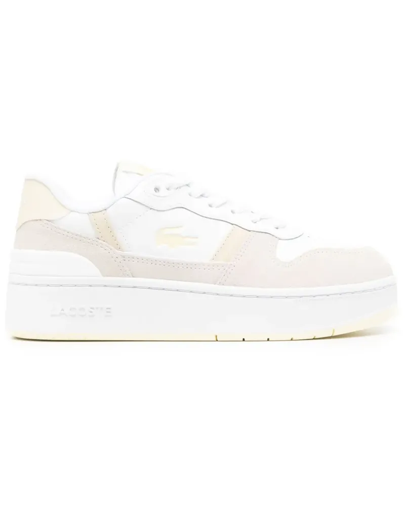Lacoste T Clip Plateau-Sneakers - Weiß Weiß
