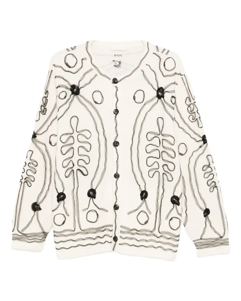 BODE Winter Garden Cardigan - Nude Nude
