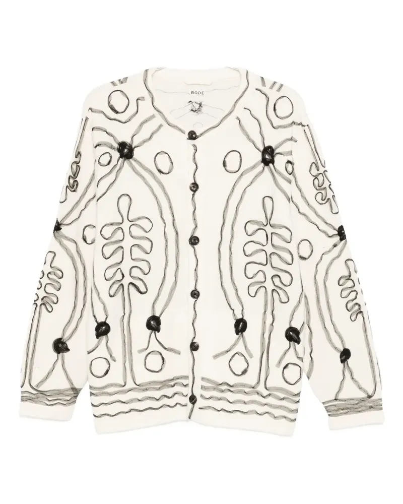 BODE Winter Garden cardigan - Nude Nude