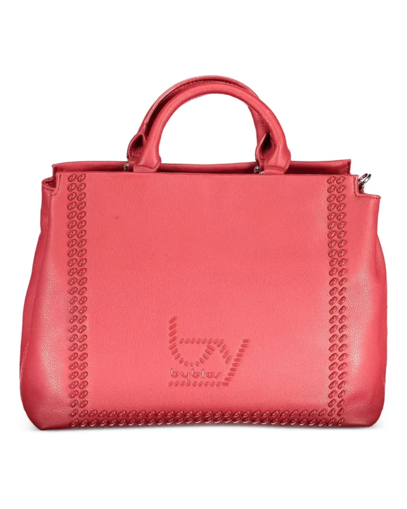 Byblos embossed logo-detail tote bag - Rot Rot