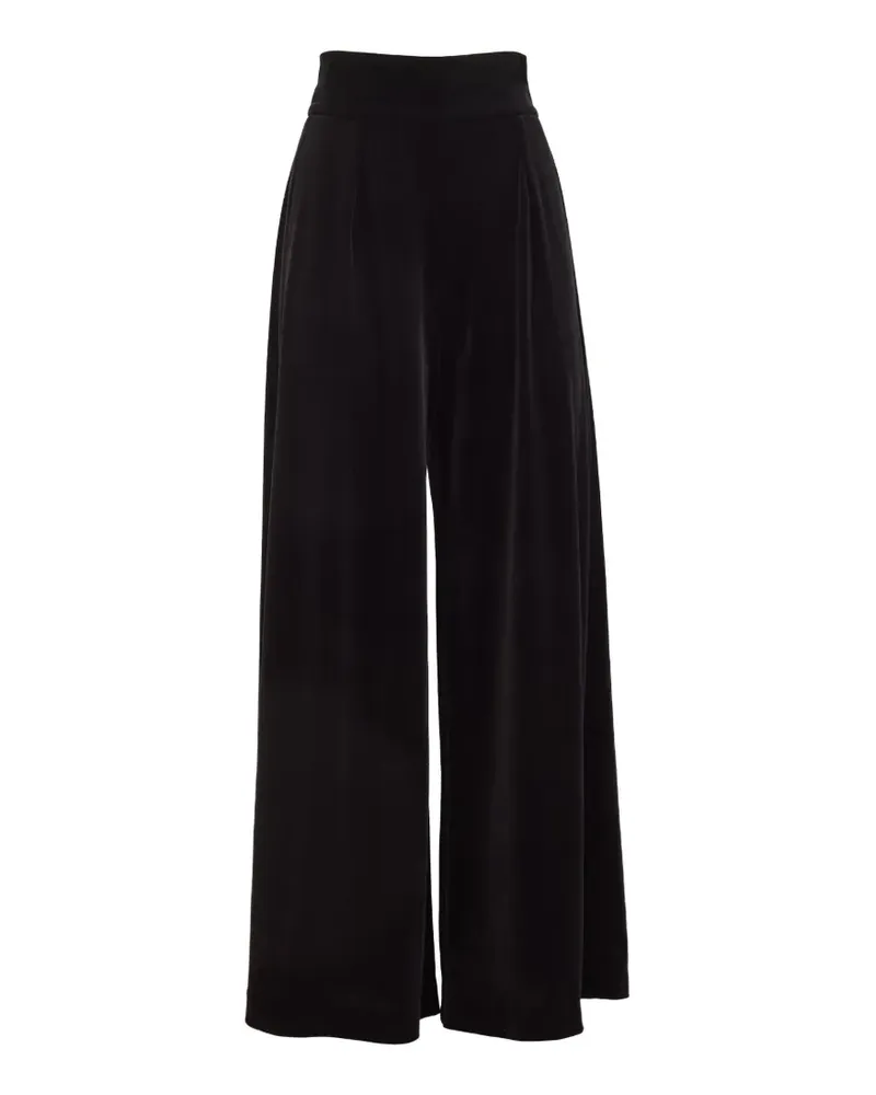 Loretta Caponi Egnazia palazzo pants - Schwarz Schwarz