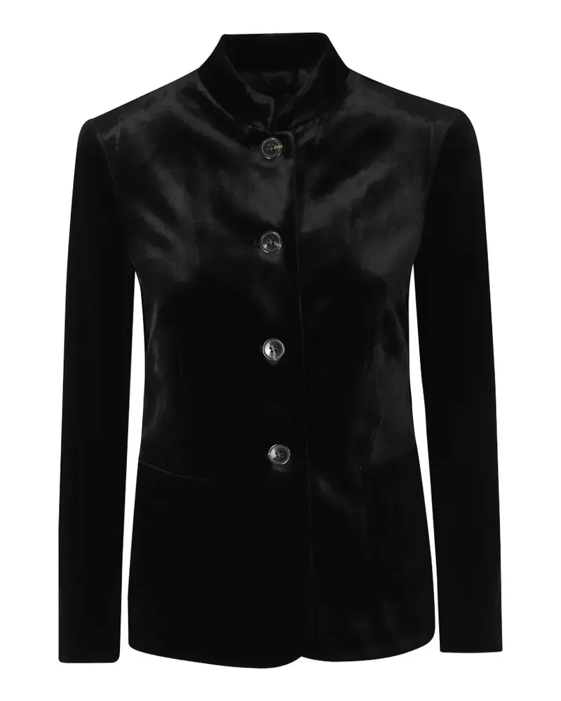 KILTIE Ginevra Jacke aus Samt - Schwarz Schwarz