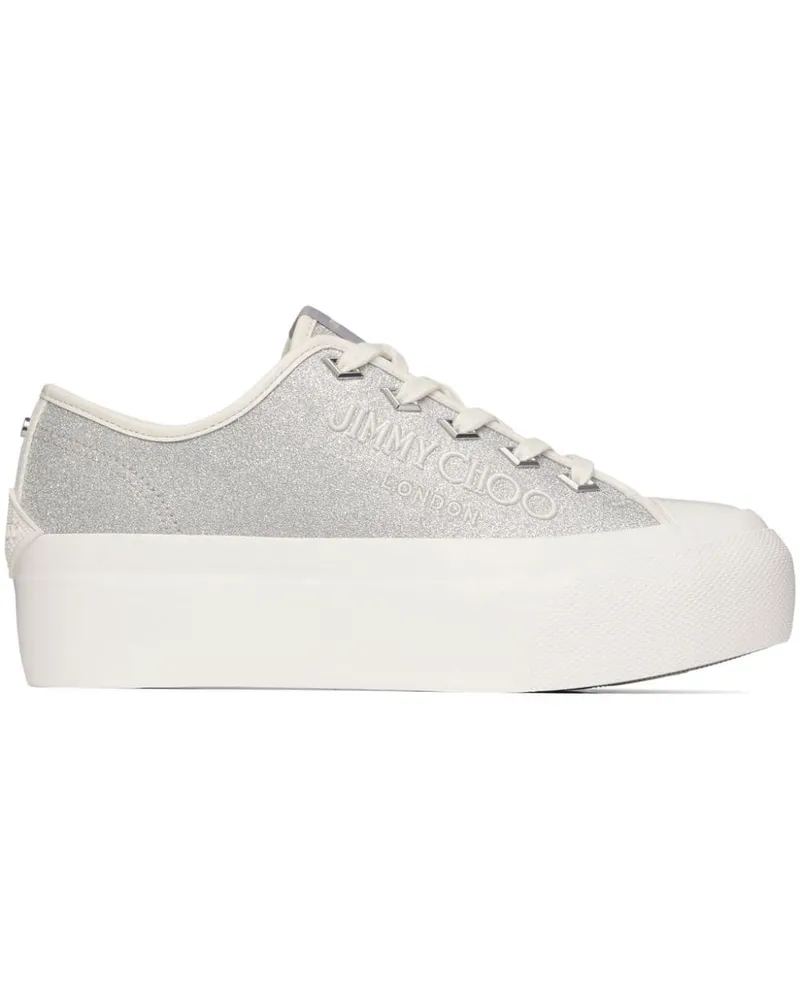 Jimmy Choo Palma Maxi Sneakers mit Glitter - Silber Silber