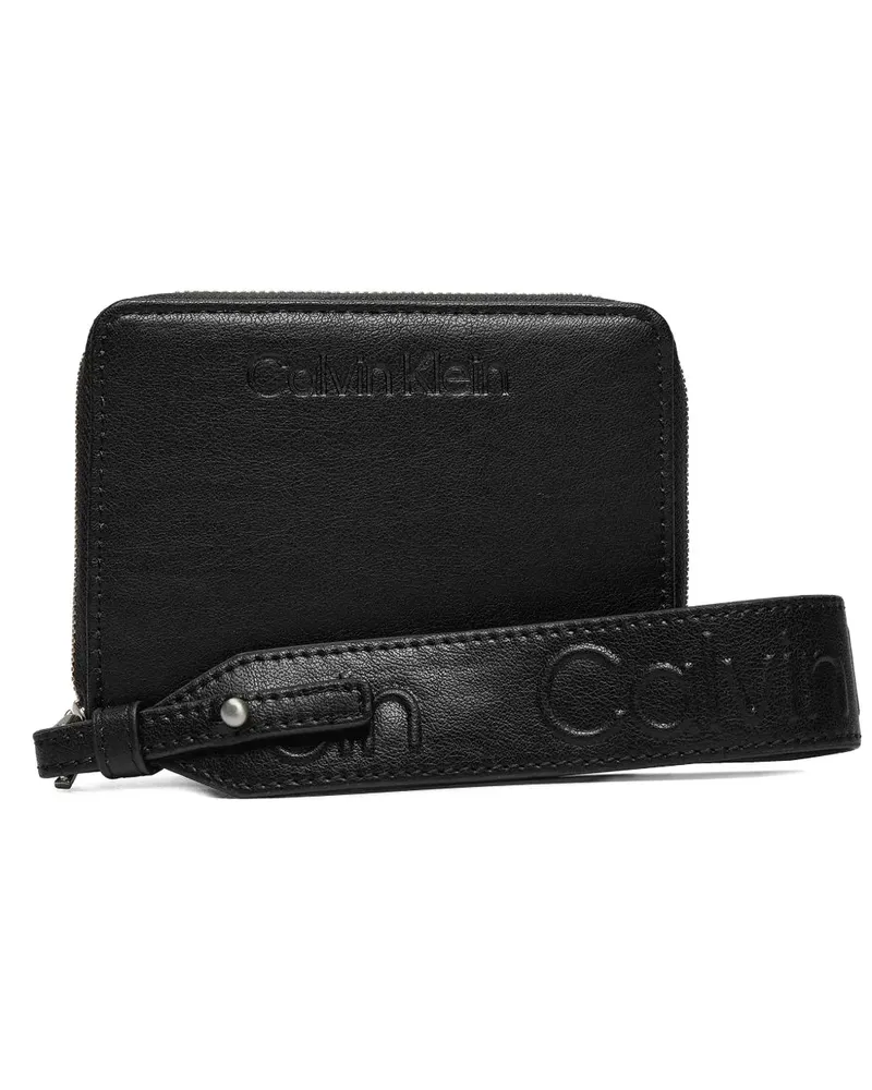Calvin Klein zip-around wallet - Schwarz Schwarz