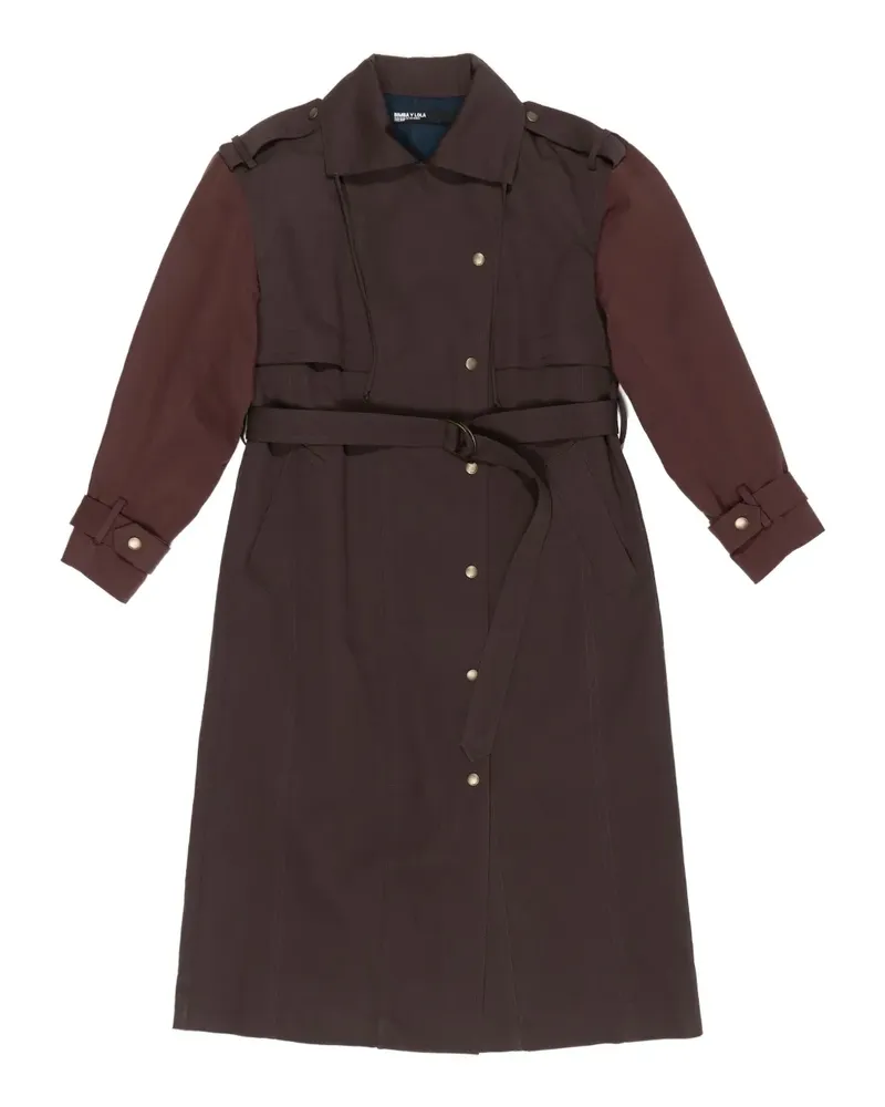BIMBA Y LOLA belted two-toned trench coat - Rot Rot