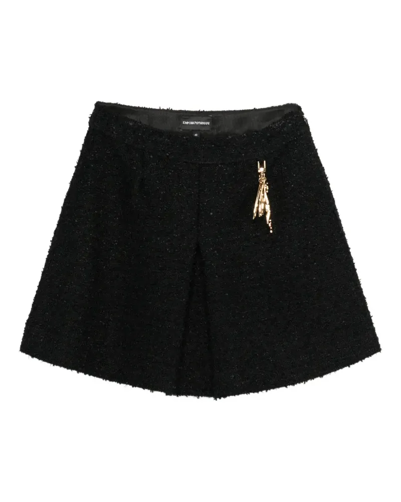 Emporio Armani logo-plaque mini skirt - Schwarz Schwarz