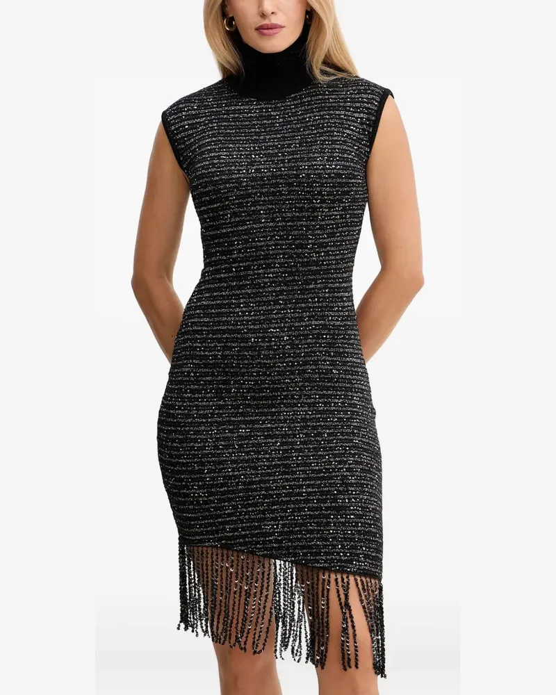 Simona Corsellini Minikleid mit Pailletten - Schwarz Schwarz