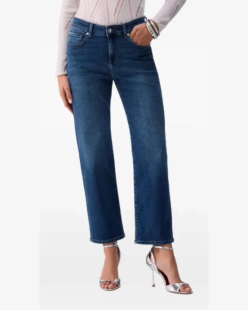 Liu Jo logo straight-leg jeans - Blau Blau