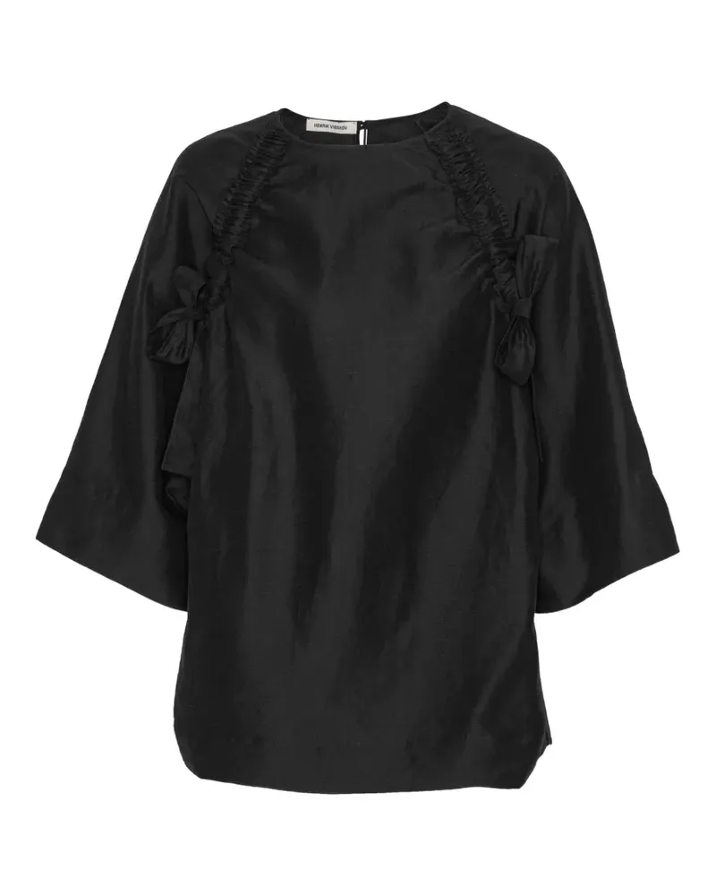 Henrik Vibskov Insurance bow-detail blouse - Schwarz Schwarz
