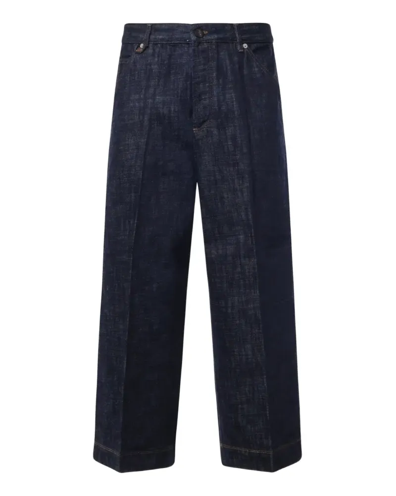 Jacquemus Wide-Leg-Jeans mit Bundfalten - Blau Blau