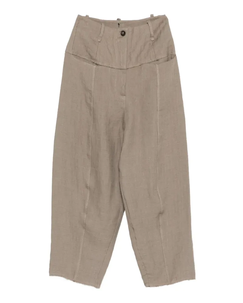 Masnada belt-loop pocket trousers - Nude Nude