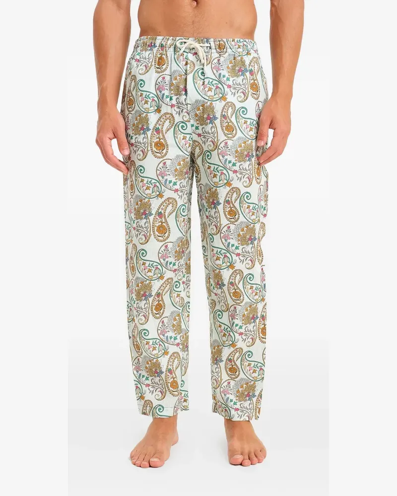 PENINSULA Gerade Hose mit Paisleymuster - Grau Grau