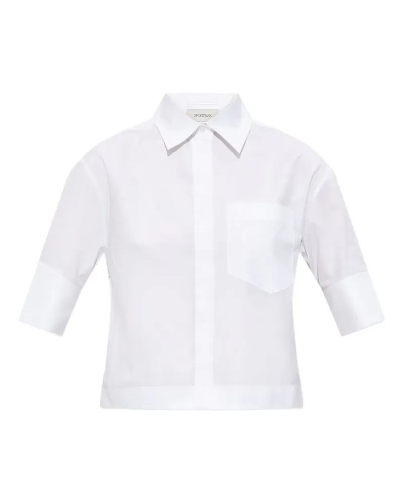 SPORTMAX Kurzärmeliges Eliot Hemd - Weiß Weiß