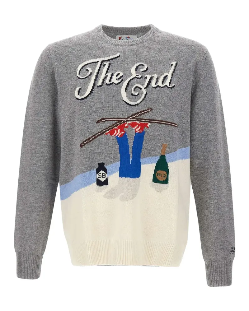 MC2 Saint Barth Heron C graphic-knit sweater - Grau Grau