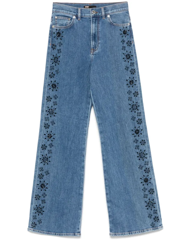 Maje Jeans mit Perlen - Blau Blau