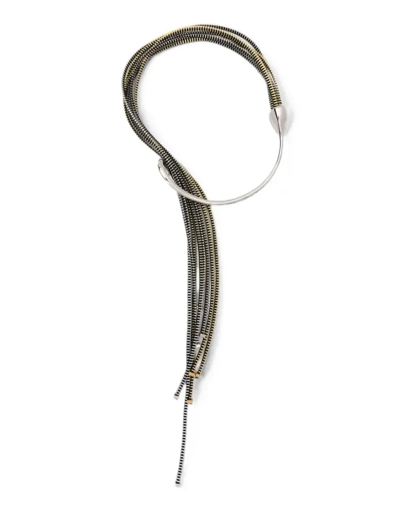 Jean Paul Gaultier zip-detail necklace - Silber Silber