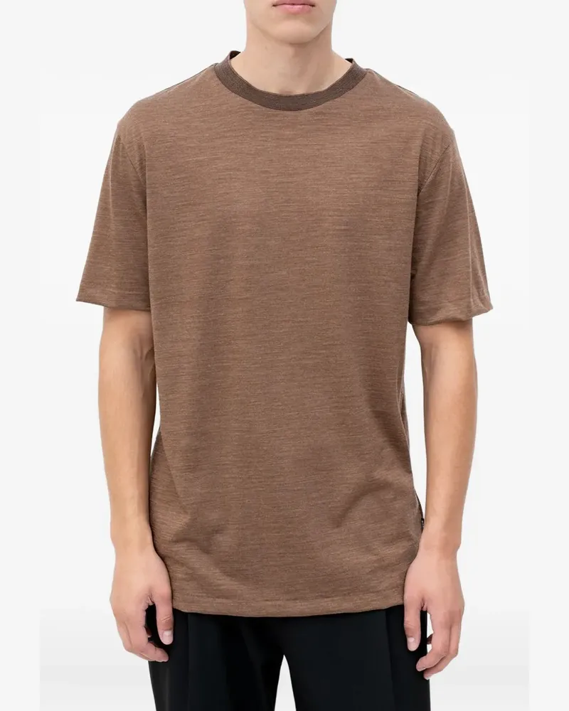HUGO BOSS T-Shirt mit Rundhalsausschnitt - Braun Braun