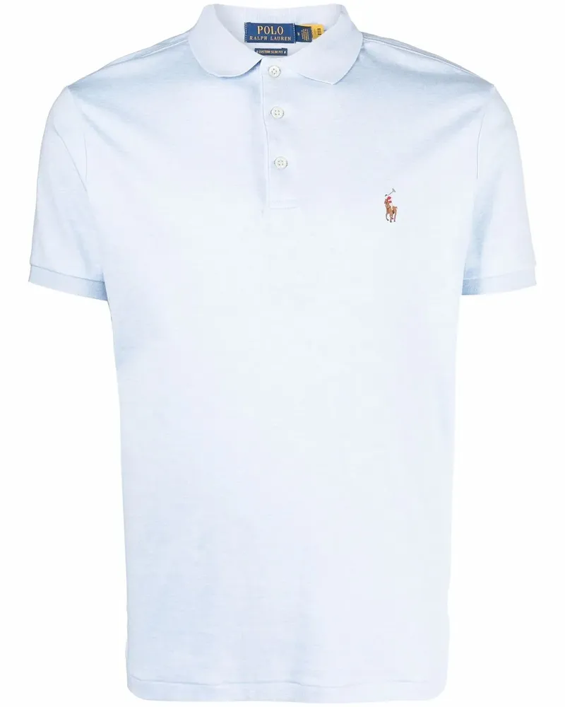 Ralph Lauren Poloshirt mit Polo Pony-Stickerei - Blau Blau