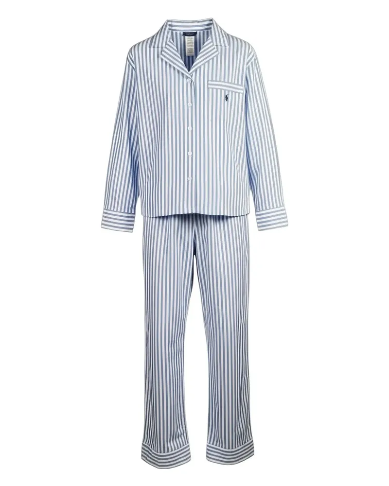 Ralph Lauren Gestreifter Pyjama - Blau Blau