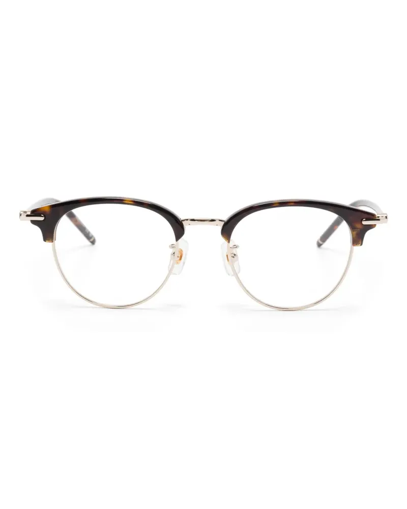 Montblanc Brille mit rundem Gestell - Braun Braun