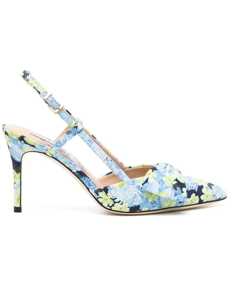 Sachin & Babi Lenox Pumps mit Blumen-Print 90mm - Blau Blau