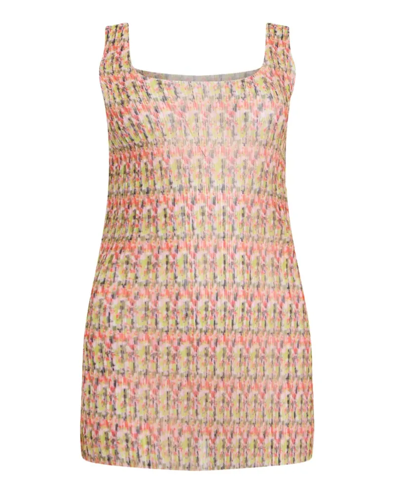 Philosophy Di Lorenzo Serafini plissé-effect square-neck top - Rosa Rosa