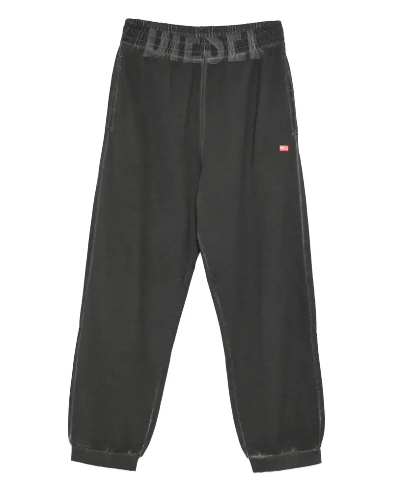 Diesel Jogginghose mit Logo-Bund - Grau Grau