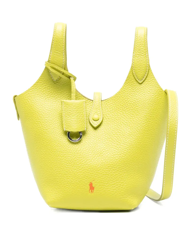 Ralph Lauren small Polo Play leather cross body bag - Gelb Gelb