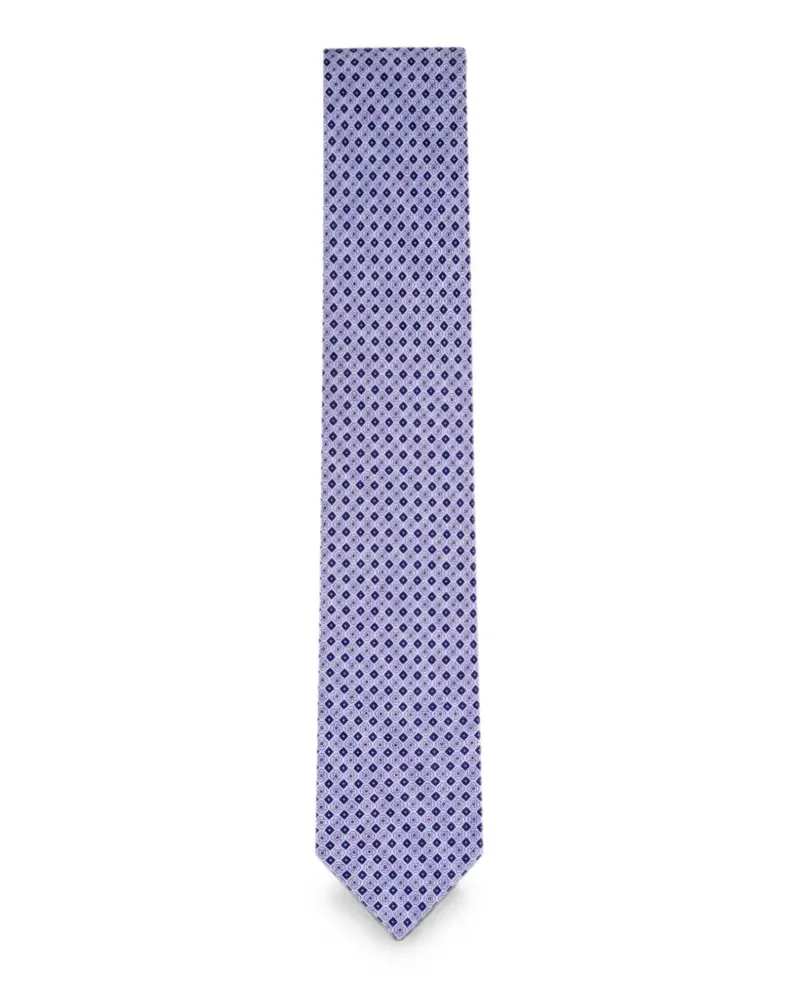 Brioni Krawatte mit geometrischem Print - Blau Blau