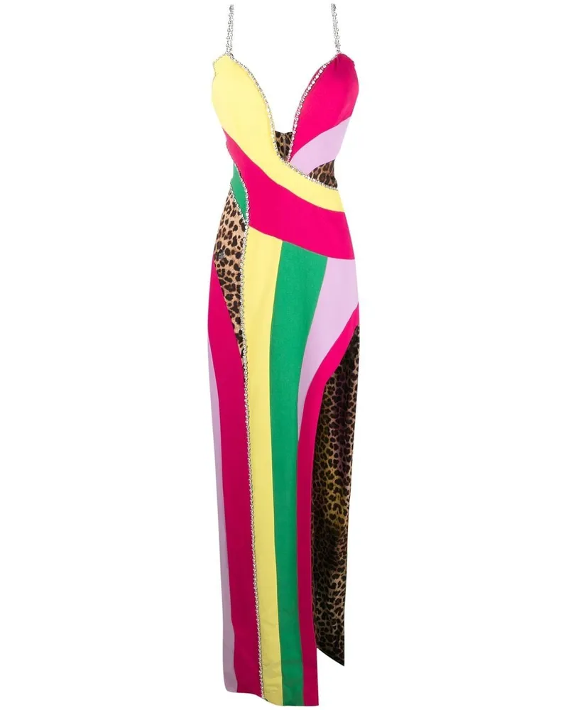 Philipp Plein Kleid im Patchwork-Look - Rosa Rosa