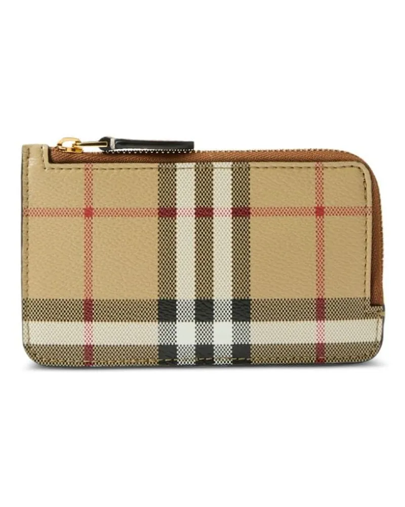 Burberry Portemonnaie mit Vintage-Check - Nude Nude