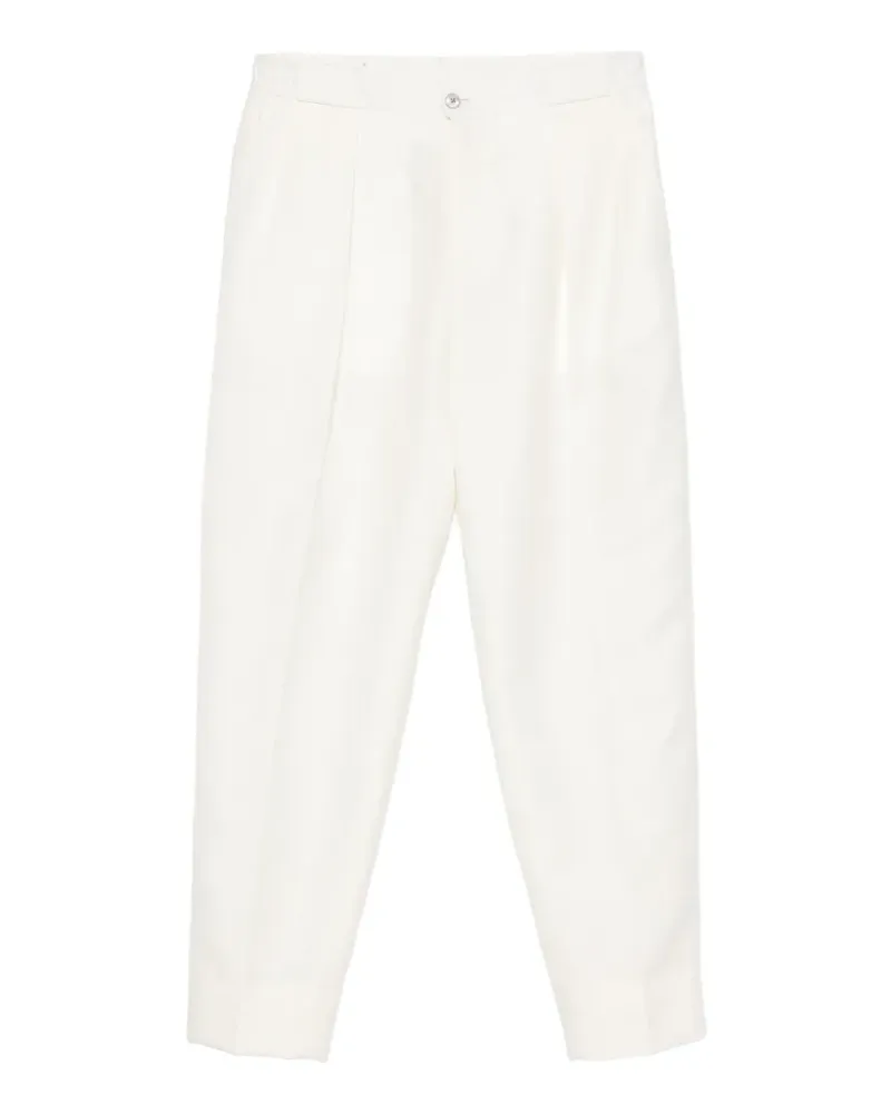 Briglia 1949 pleated elasticated-waistband trousers - Nude Nude