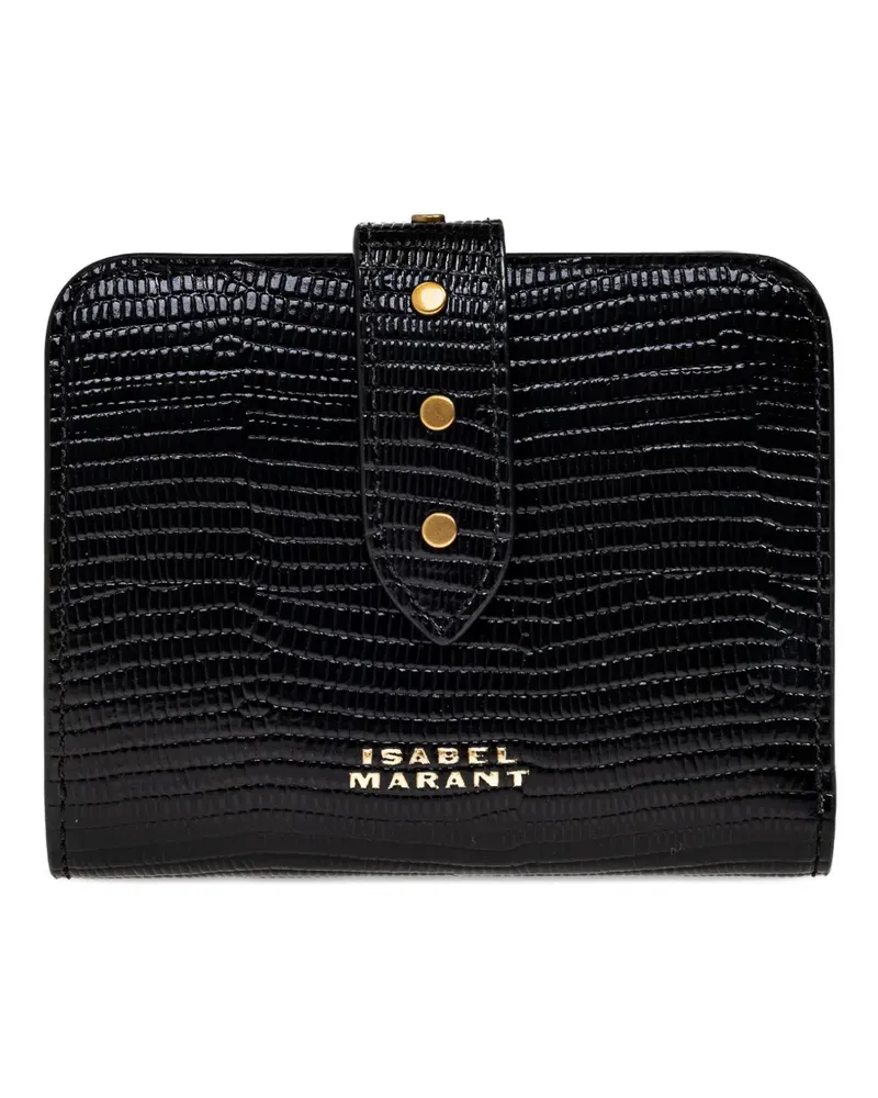 Isabel Marant logo-plaque wallet - Schwarz Schwarz