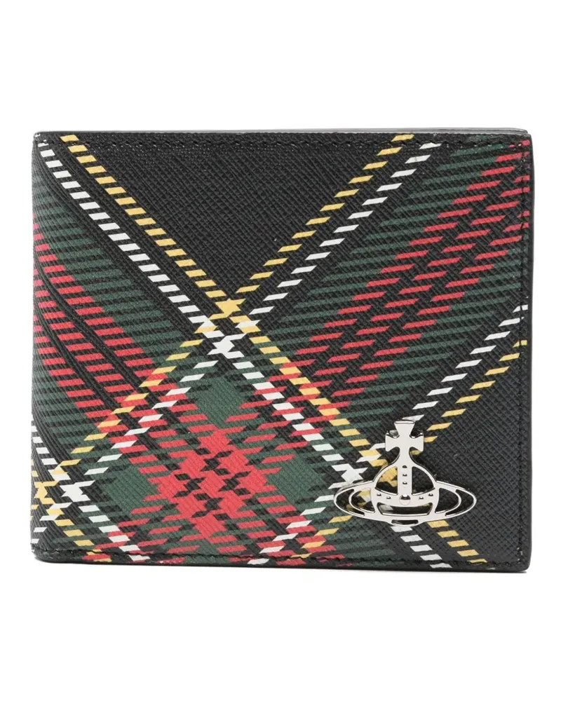Vivienne Westwood Kartenetui mit Schottenkaro - Grün Grün