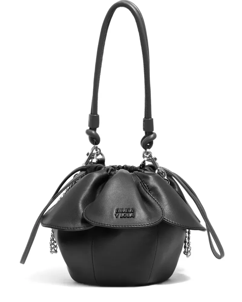 BIMBA Y LOLA Gerüschte Beuteltasche - Schwarz Schwarz