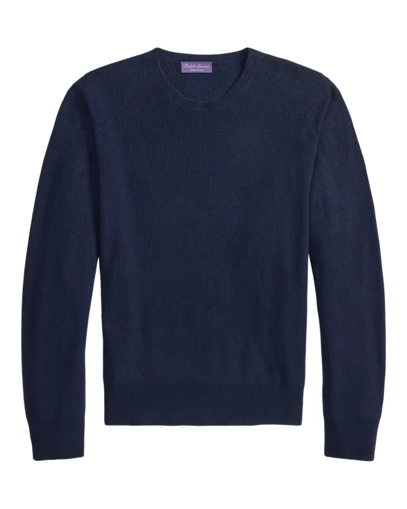 Ralph Lauren Gerippter Kaschmirpullover - Blau Blau