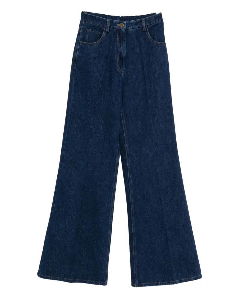 forte_forte Weite Jeans im Five-Pocket-Design - Blau Blau