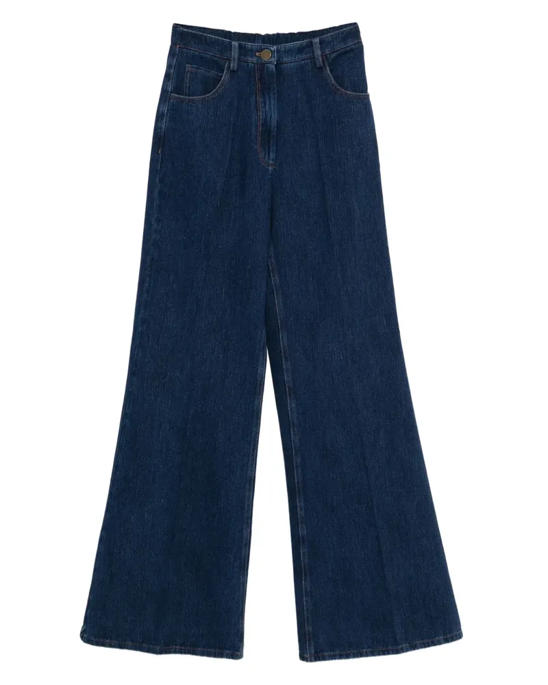 forte_forte Weite Jeans im Five-Pocket-Design - Blau Blau
