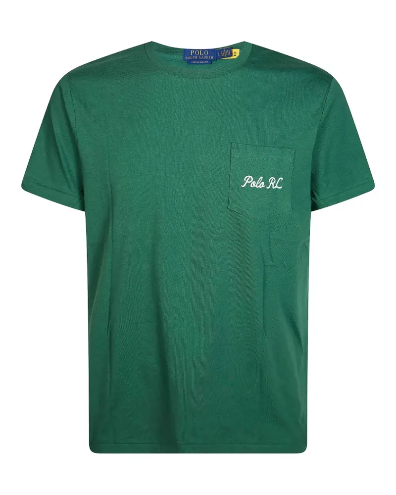 Ralph Lauren custom slim fit Polo Bear T-shirt - Grün Grün