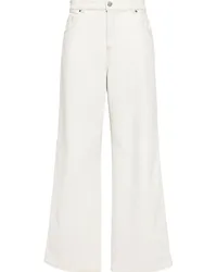 Blumarine Boyfriend-Jeans in Bleach-Optik Nude