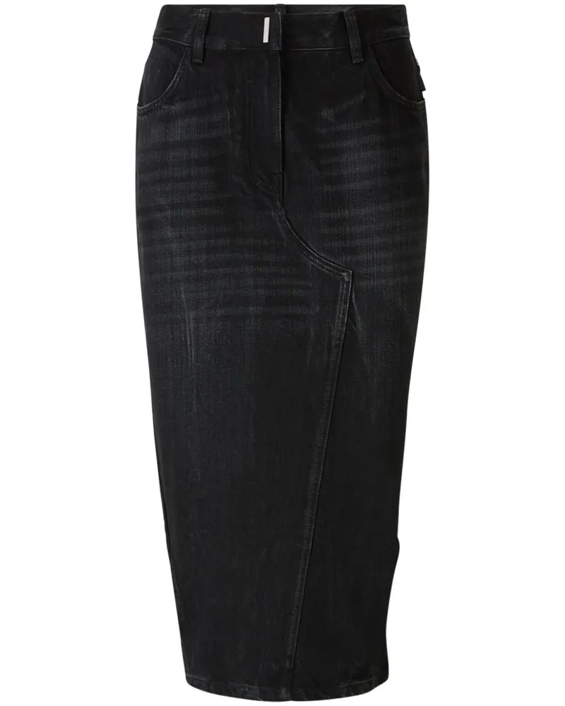 Givenchy Asymmetrischer Rock - Schwarz Schwarz