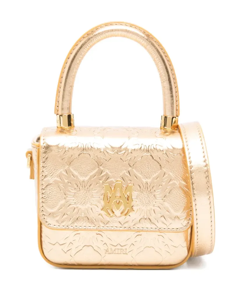 Amiri nano MA Quad mini bag - Gold Gold