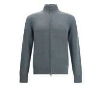 Cardigan mit Reißverschluss - Grau