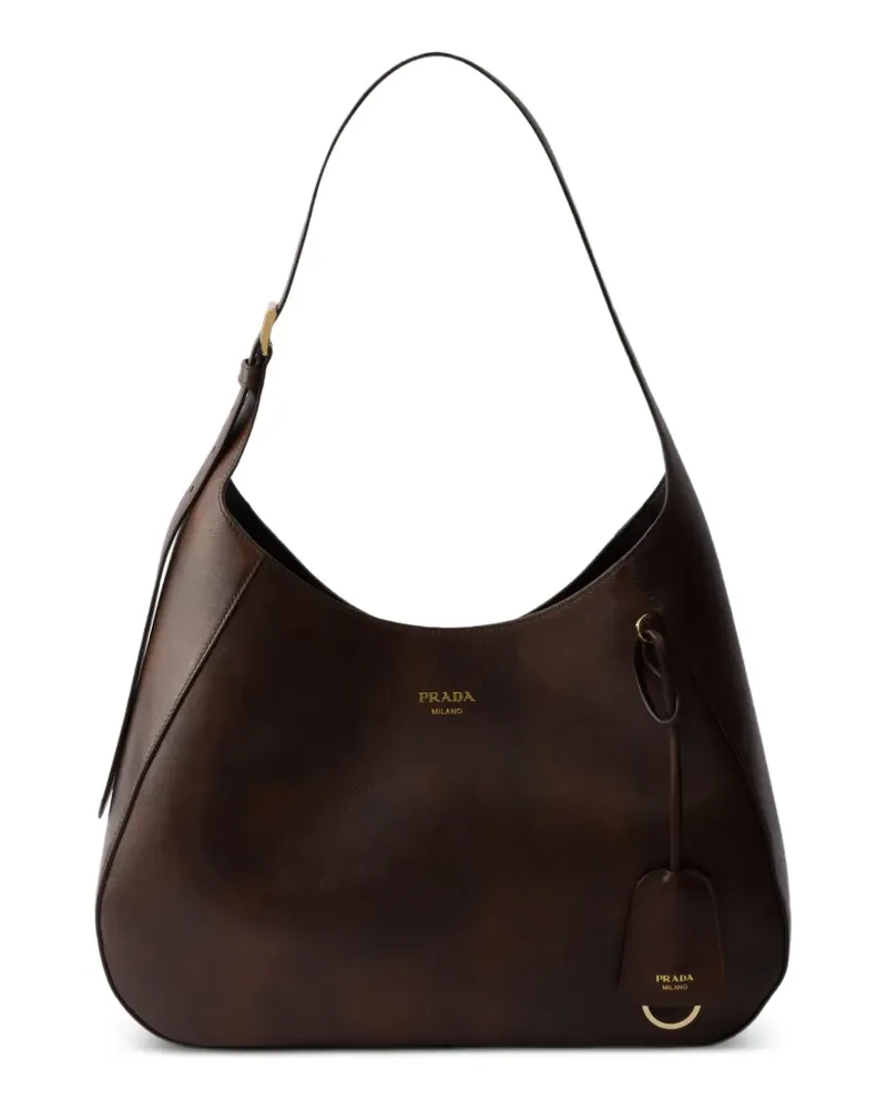 Prada Boogie large leather bag - Braun Braun