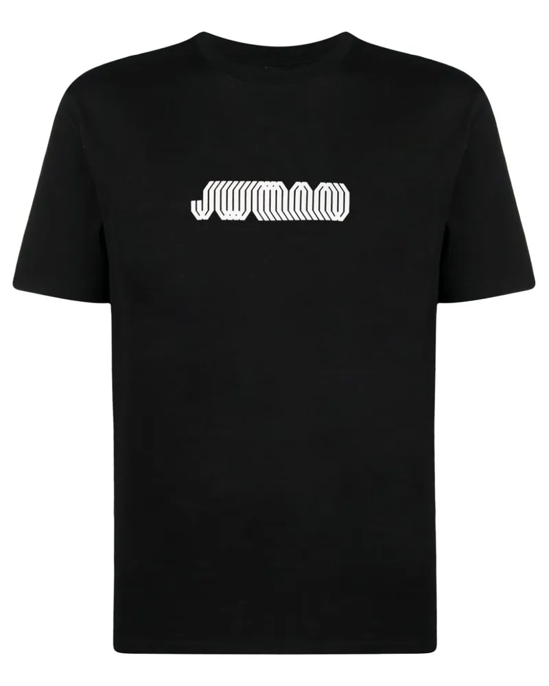 Junya Watanabe T-Shirt mit Logo-Print - Schwarz Schwarz