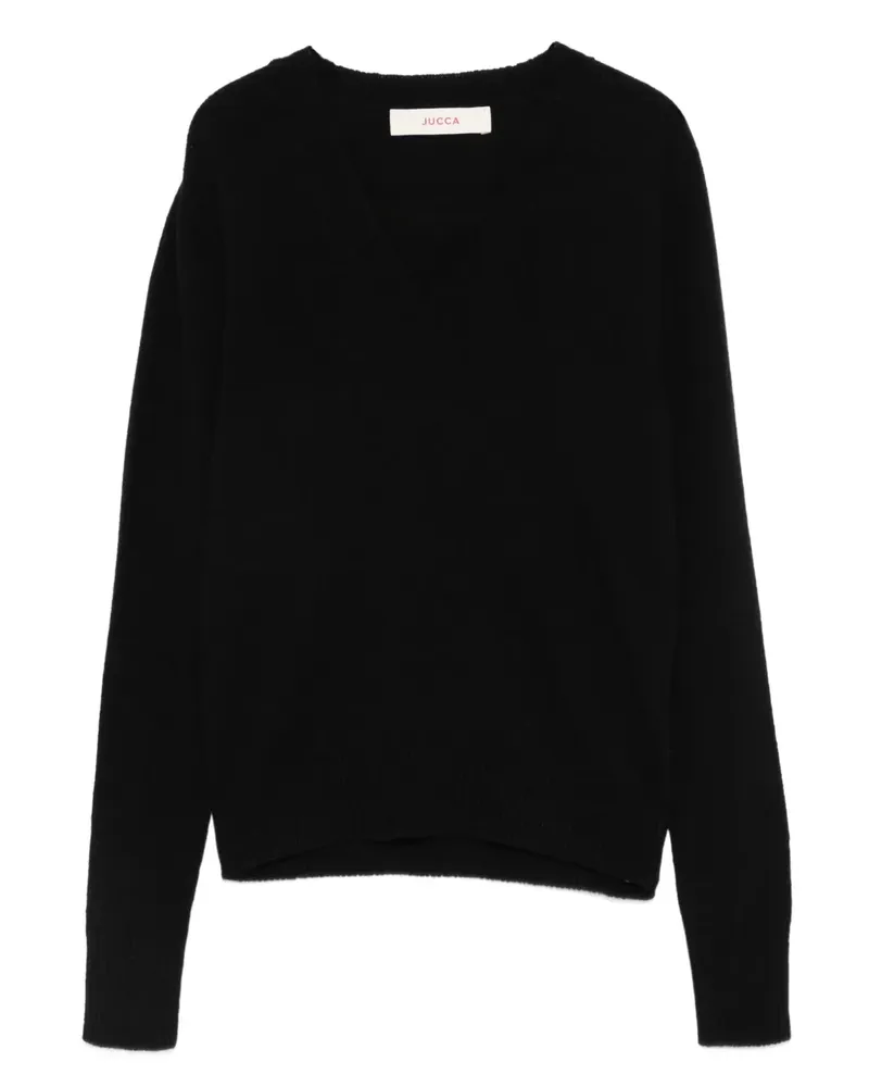 Jucca v-neck sweater - Schwarz Schwarz