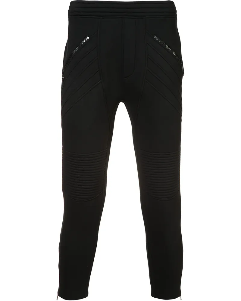 Neil Barrett Cropped-Hose mit Reißverschlusstaschen - Schwarz Schwarz